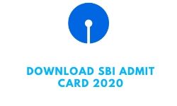 SBI Admit Card 2020