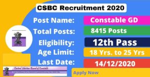 Bihar Police Constable Recruitment 2020